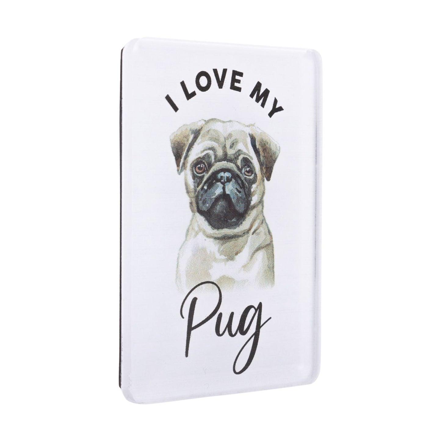 Pet Lovers Acrylic Magnet - Pug