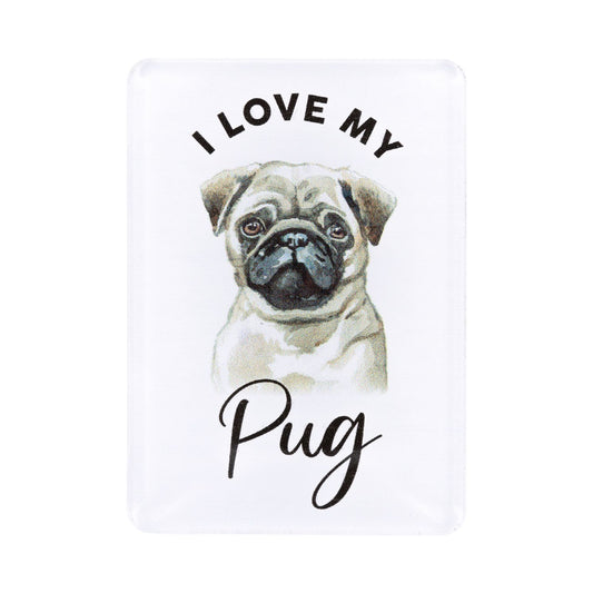Pet Lovers Acrylic Magnet - Pug