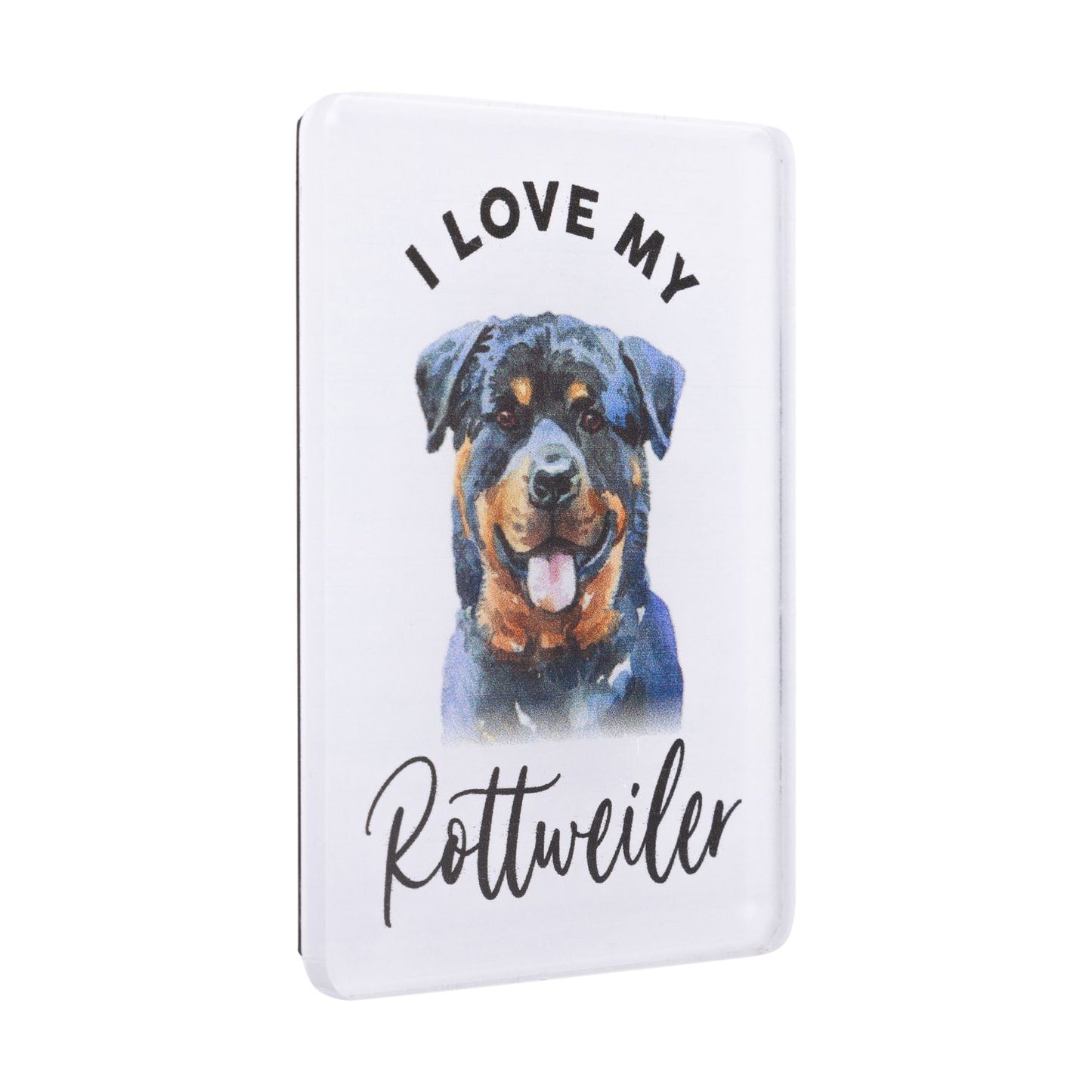 Pet Lovers Acrylic Magnet - Rottweiler