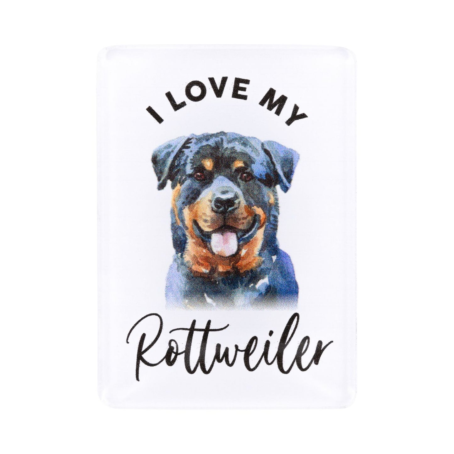 Pet Lovers Acrylic Magnet - Rottweiler