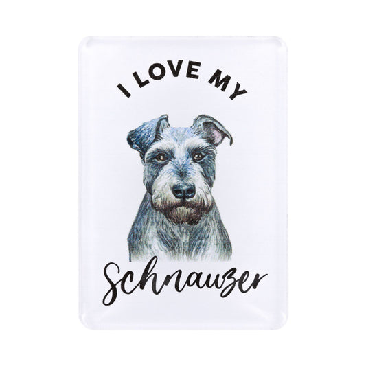 Pet Lovers Acrylic Magnet - Schnauzer