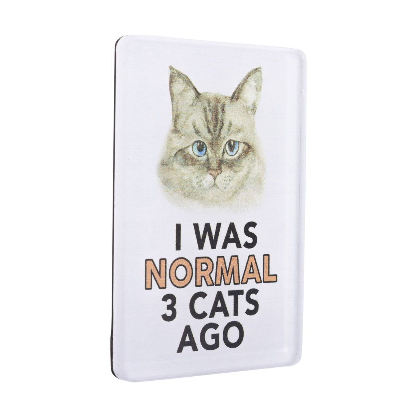 Pet Lovers Acrylic Magnet - Normal 3 Cats Ago