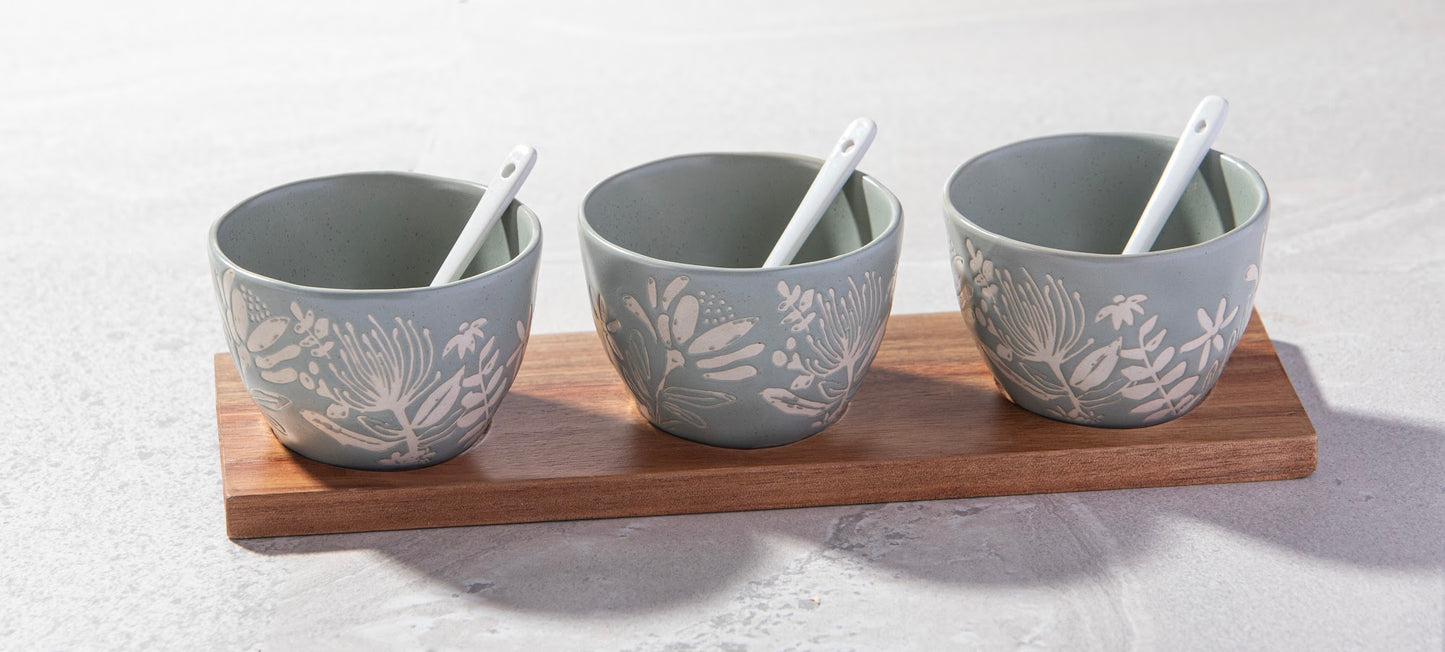 Esperance - 7pc Bowl, Spoon & Tray Set