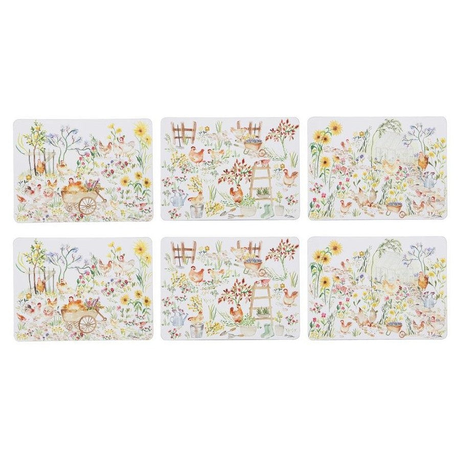 Garden Hens - Placemat 6PK