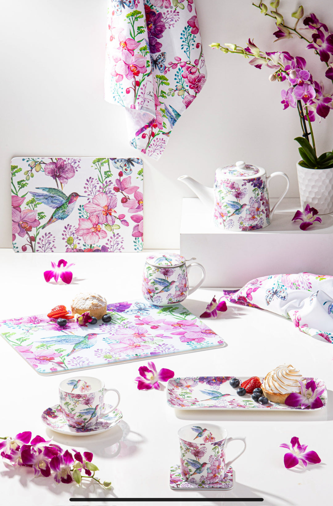 Birds & Blooms - Rectangle Platter