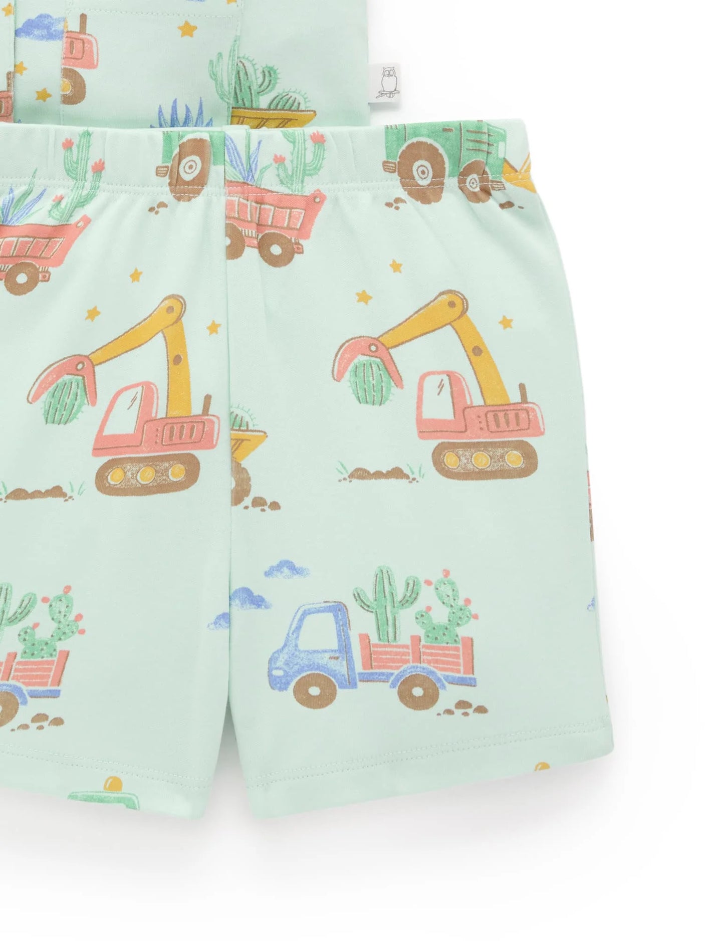 Desert Trucks Button Up PJ Set