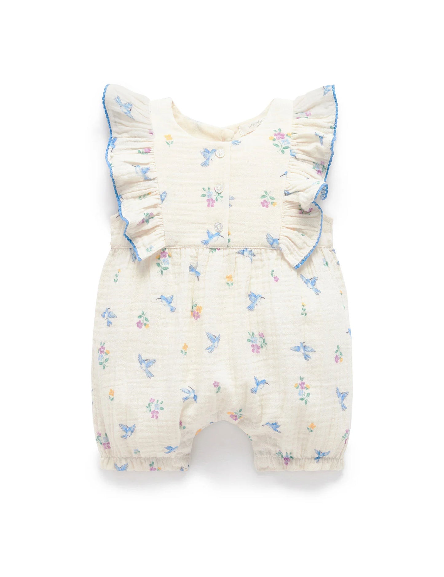 Hummingbird Ruffle Romper