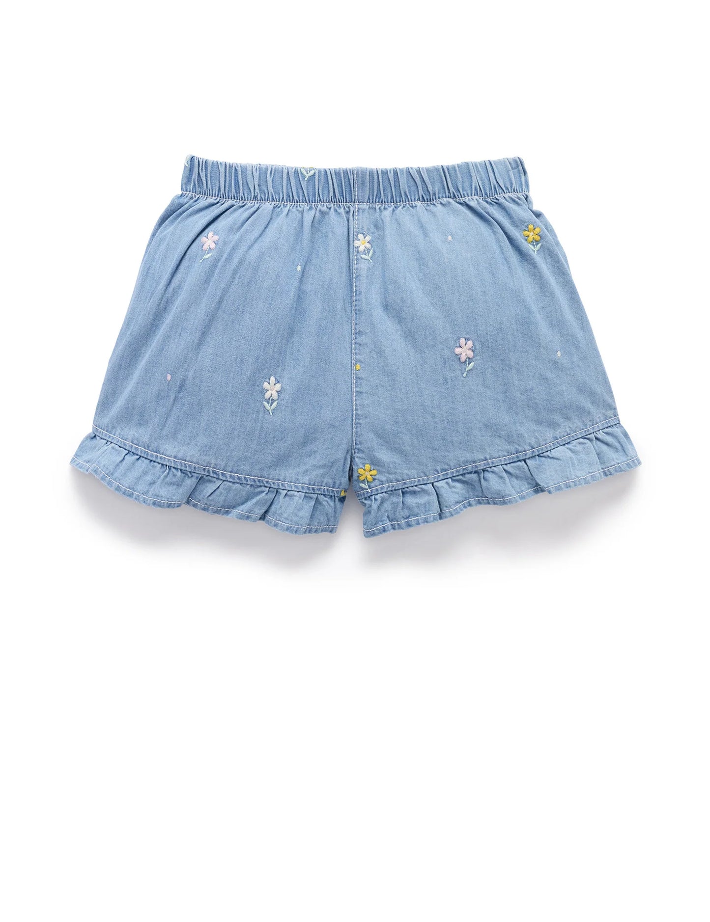 Daisy Embroidered Shorts