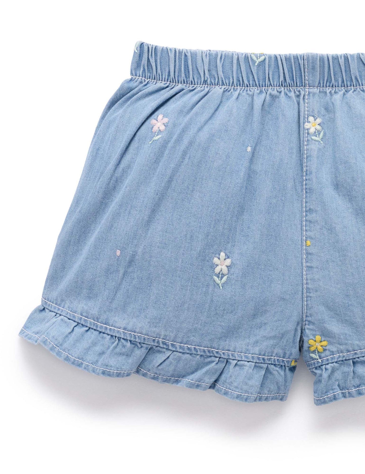 Daisy Embroidered Shorts