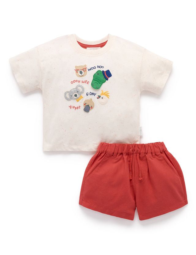 Party Chatter Tee & Shorts Set