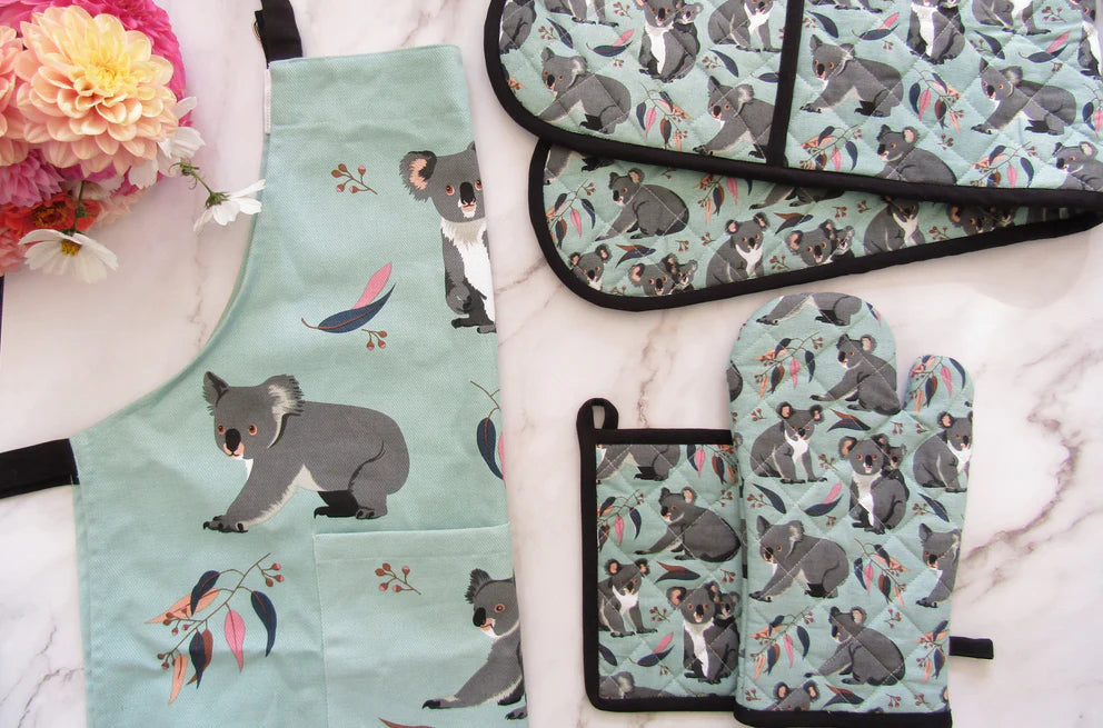 Oven Glove & Pot Holder Set - Koalas