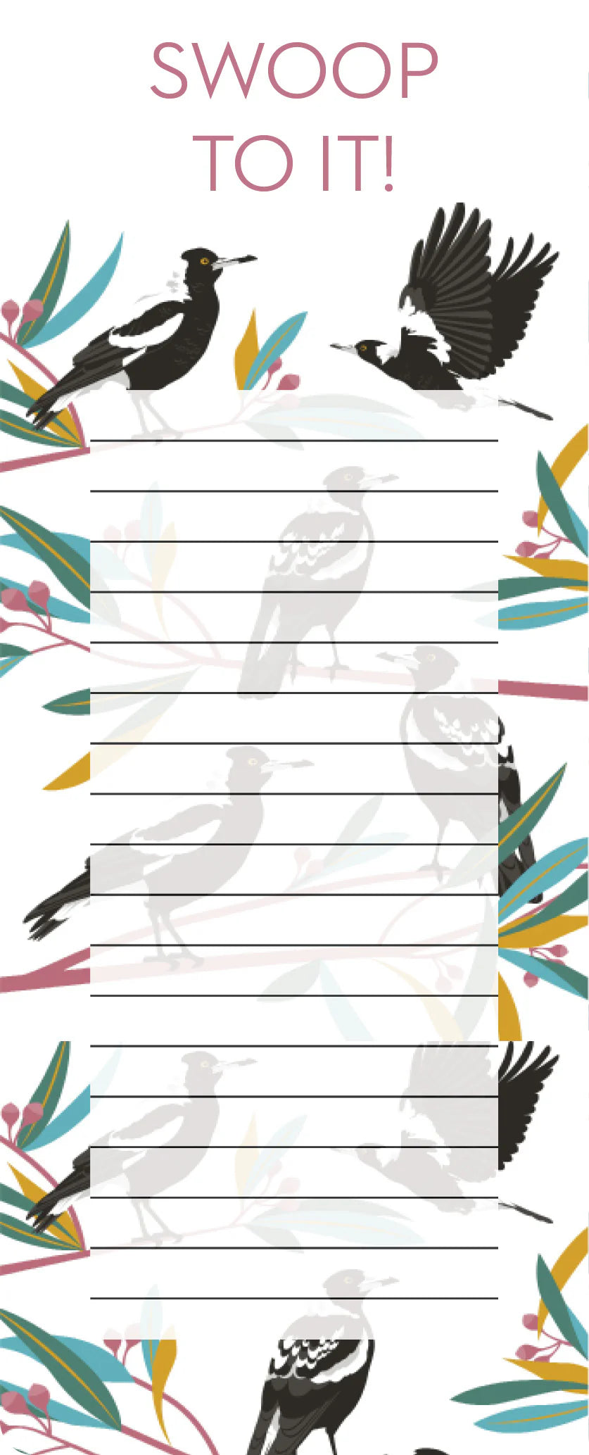 Shopping List - Swoop to it (Magpies)