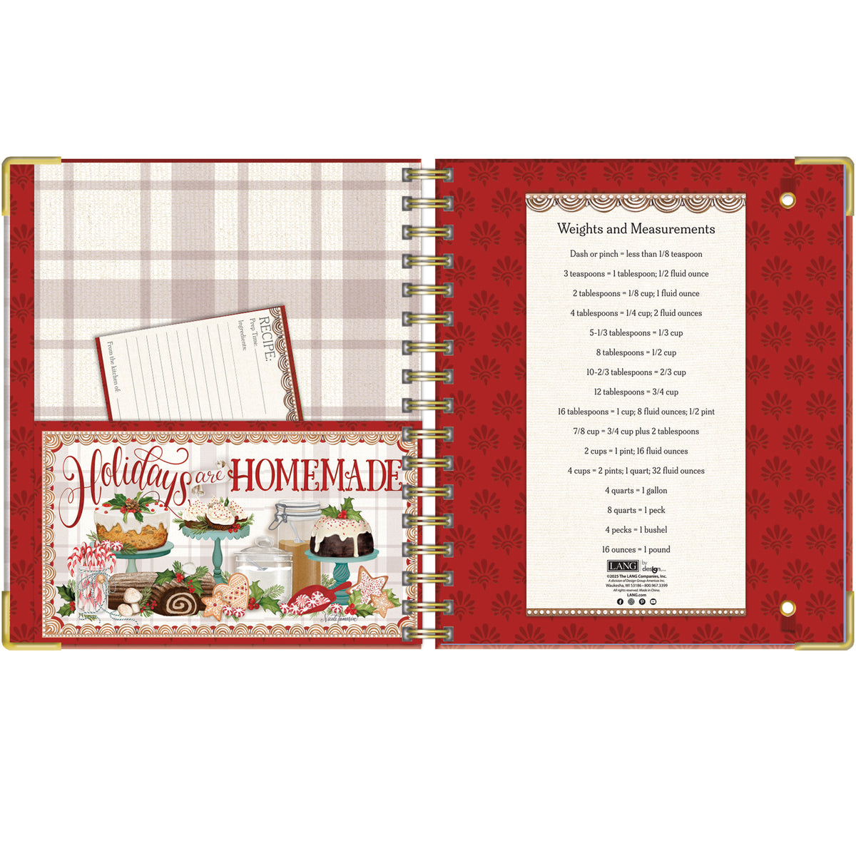 Lang Christmas Recipe Journal - Home for the Holidays