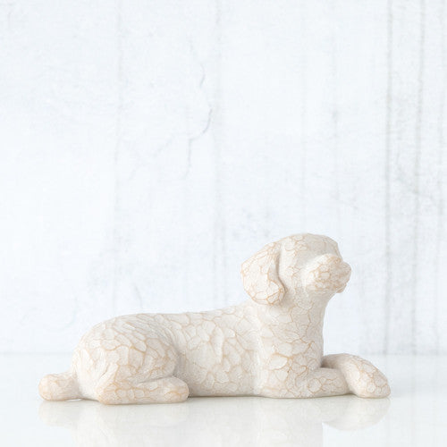 Willow Tree - Love my Dog (Small, Lying)