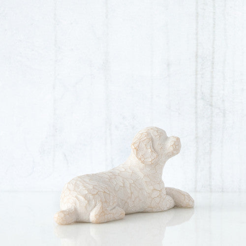 Willow Tree - Love my Dog (Small, Lying)