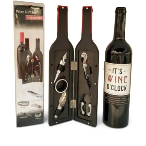 Wine Tool Gift Set - 5-in-1 Bottle