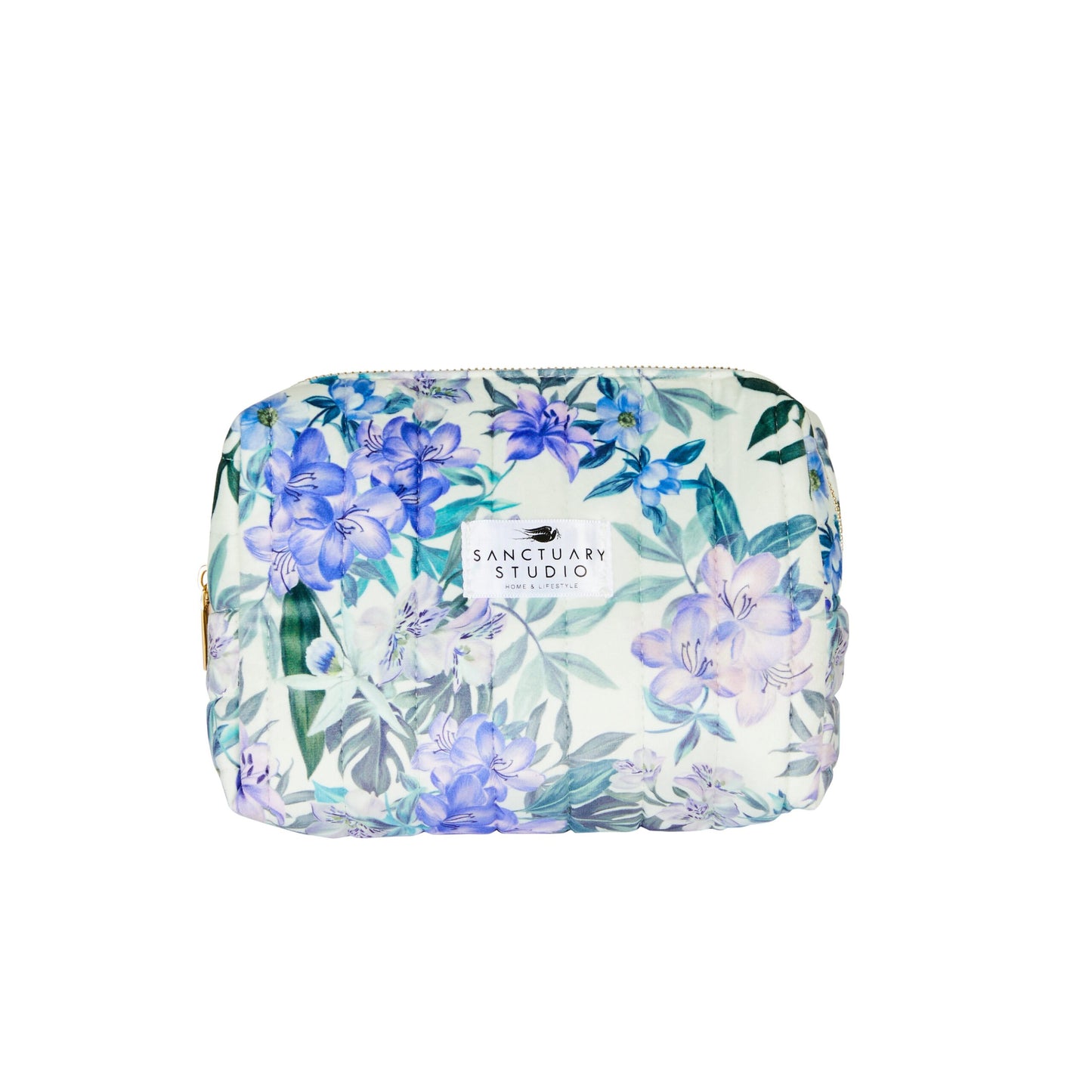 Blue Nymph Small Velvet Cosmetic Bag