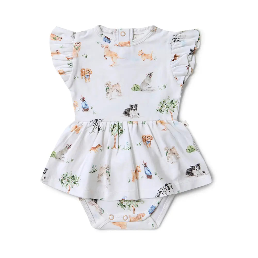 Dog Park Short Sleeve Organic Dress