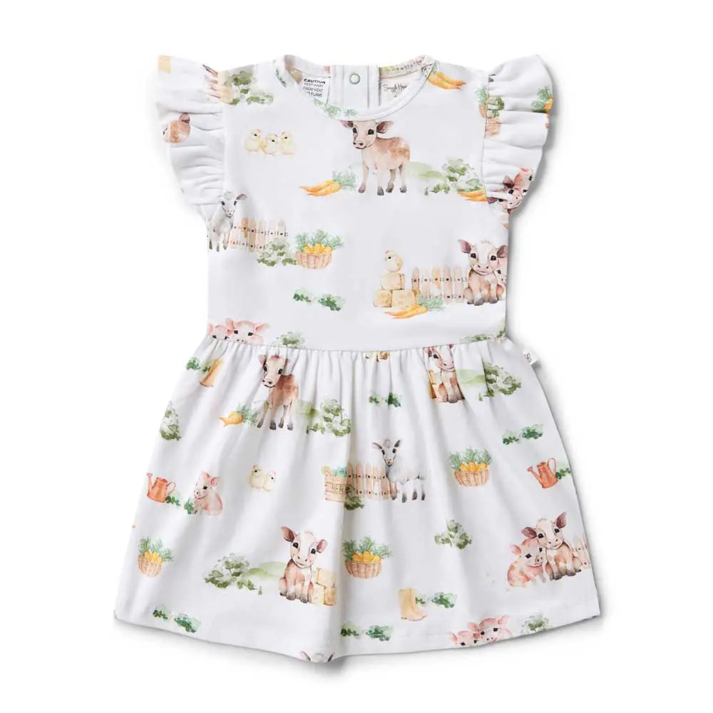 Farm Short Sleeve Organic Dress