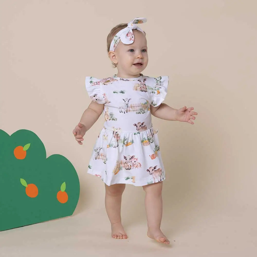 Farm Short Sleeve Organic Dress