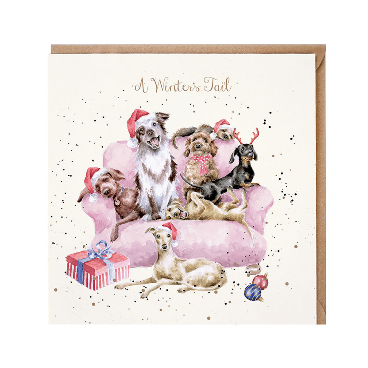 Wrendale Designs Christmas Card - ‘A Winter’s Tail’ (Dogs)