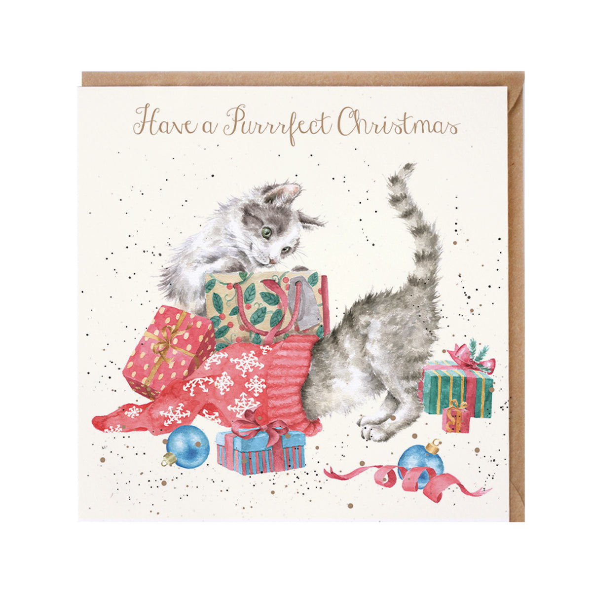 Wrendale Designs Christmas Card - ‘A Purrfect Christmas’ (Kittens)