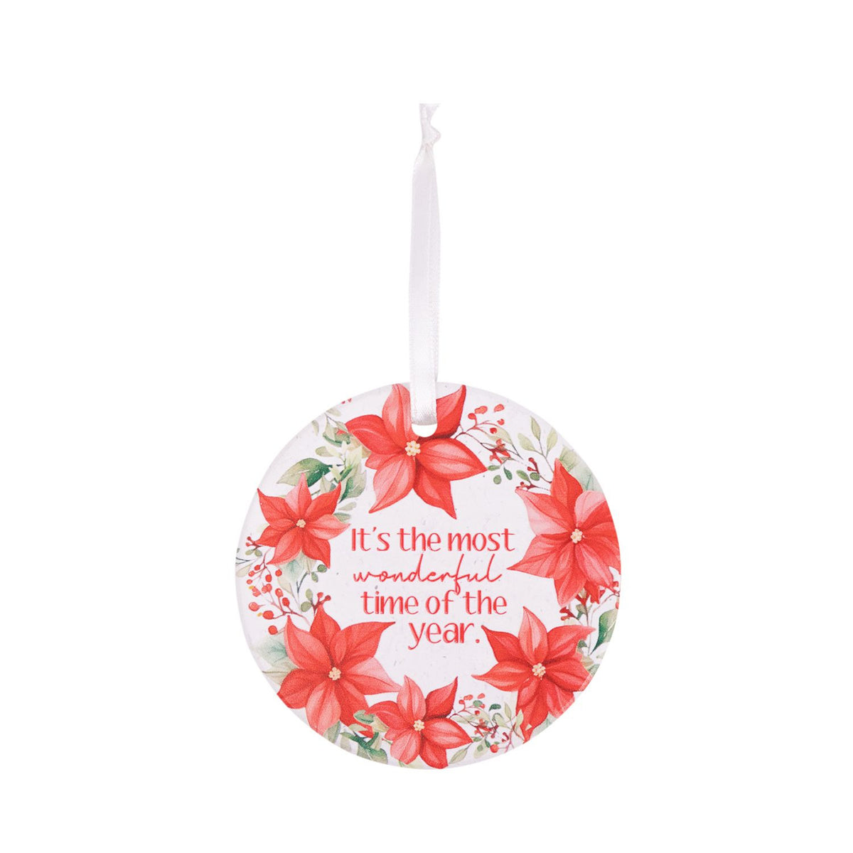 ‘It’s the Most Wonderful Time of the Year’ Hanging Christmas Keepsake
