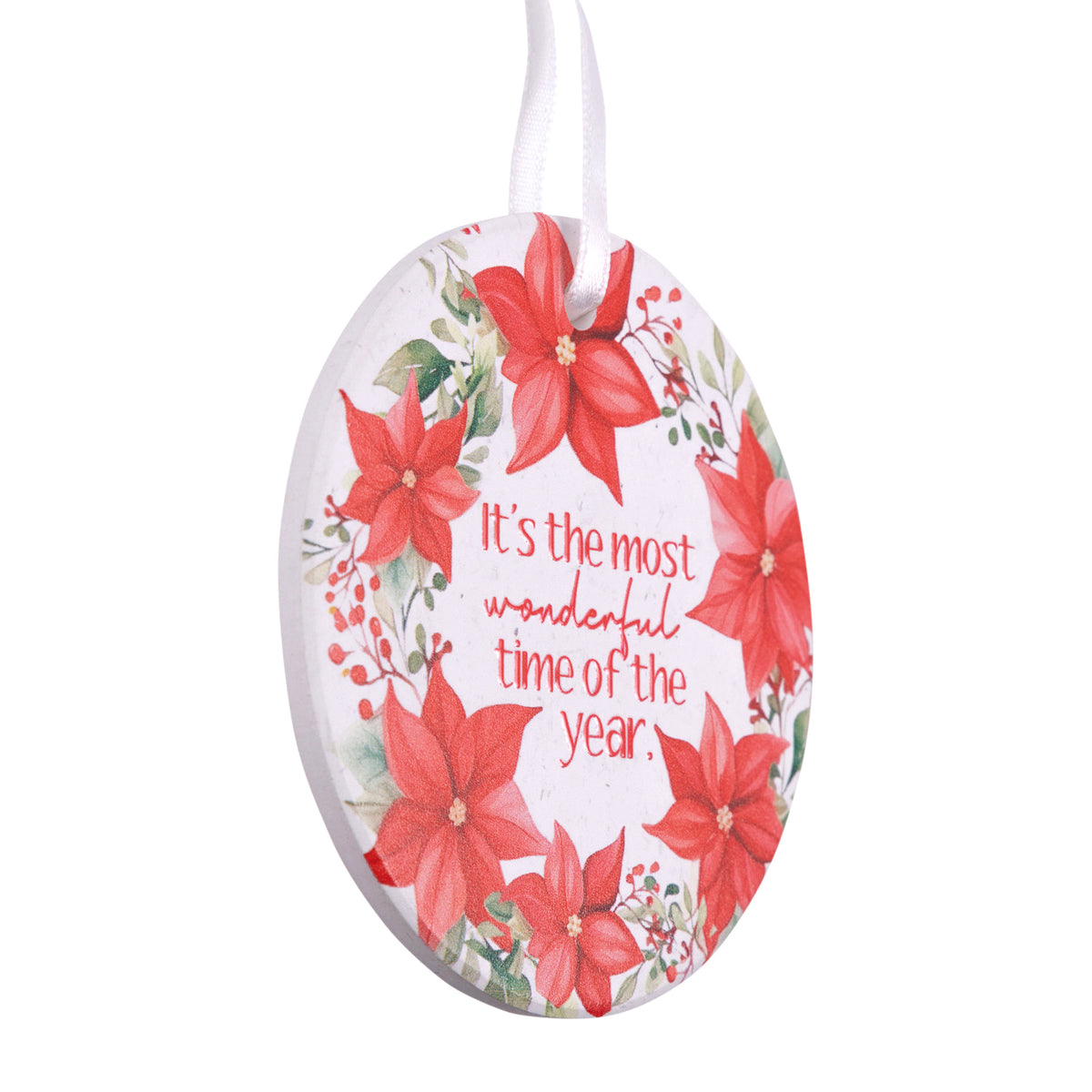 ‘It’s the Most Wonderful Time of the Year’ Hanging Christmas Keepsake