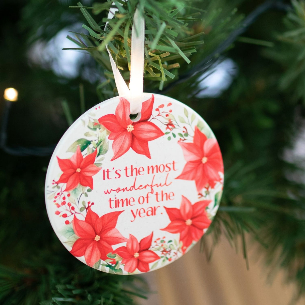 ‘It’s the Most Wonderful Time of the Year’ Hanging Christmas Keepsake