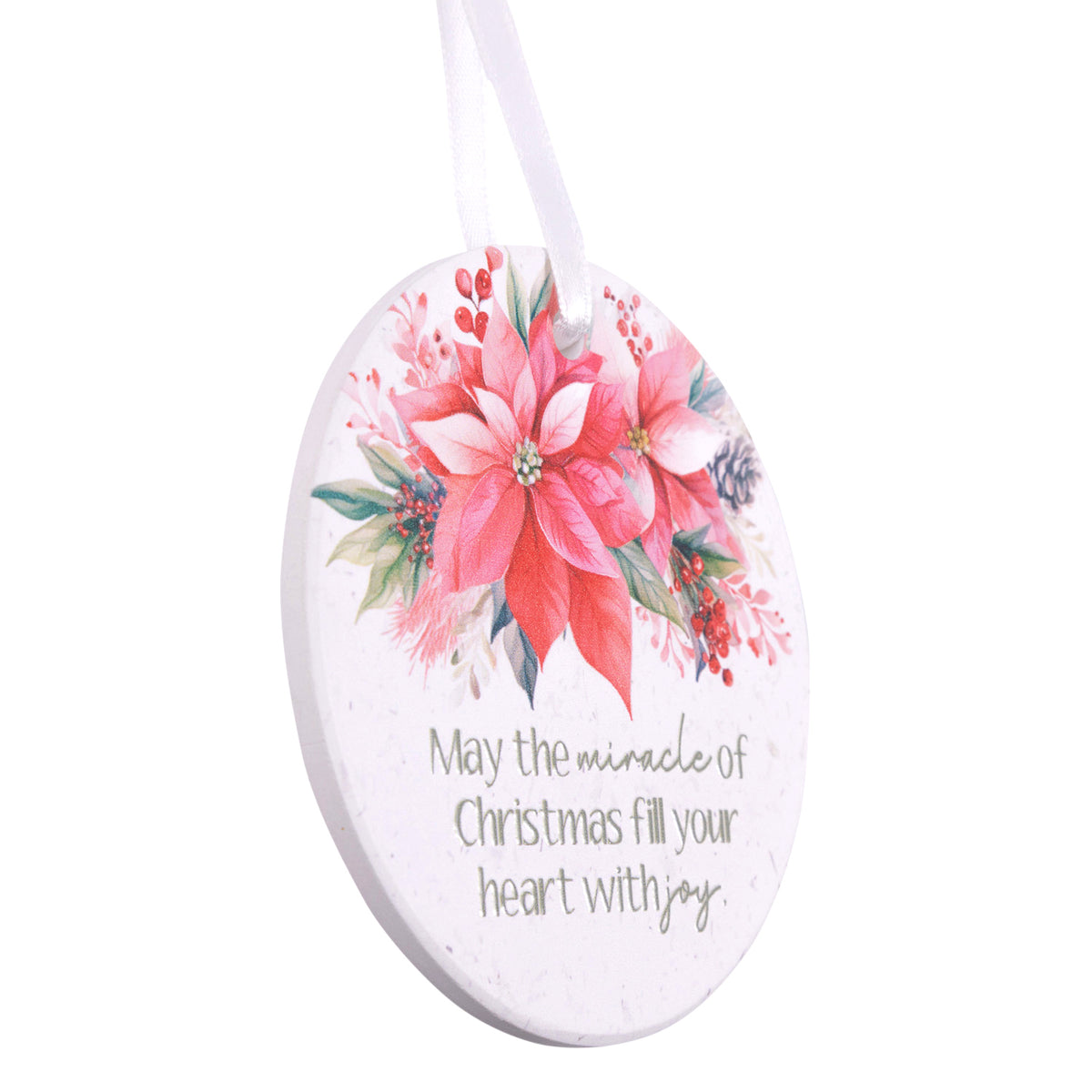‘May the Miracle of Christmas’ Hanging Christmas Keepsake
