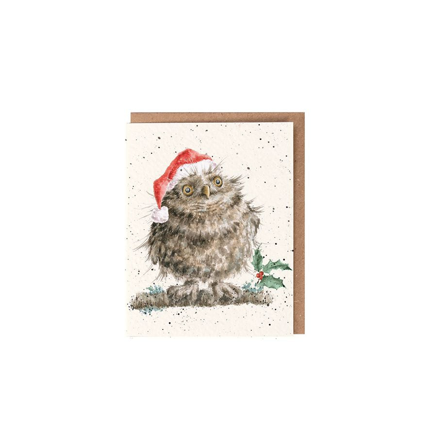 Wrendale Designs Christmas Mini Gift Card - ‘Christmas Owl’