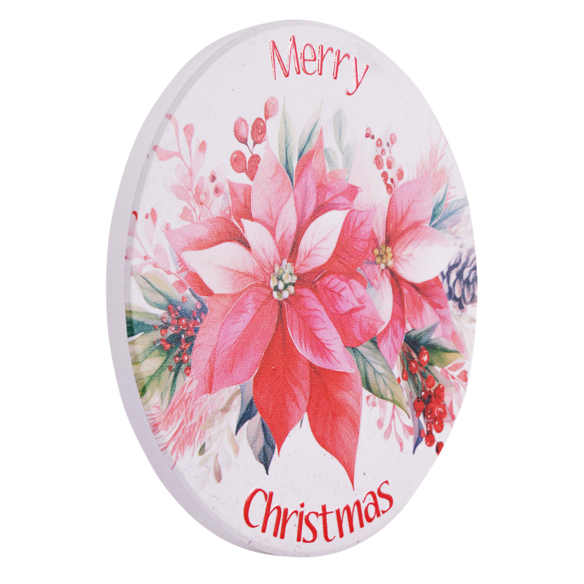 ‘Merry Christmas’ Christmas Ceramic Coaster