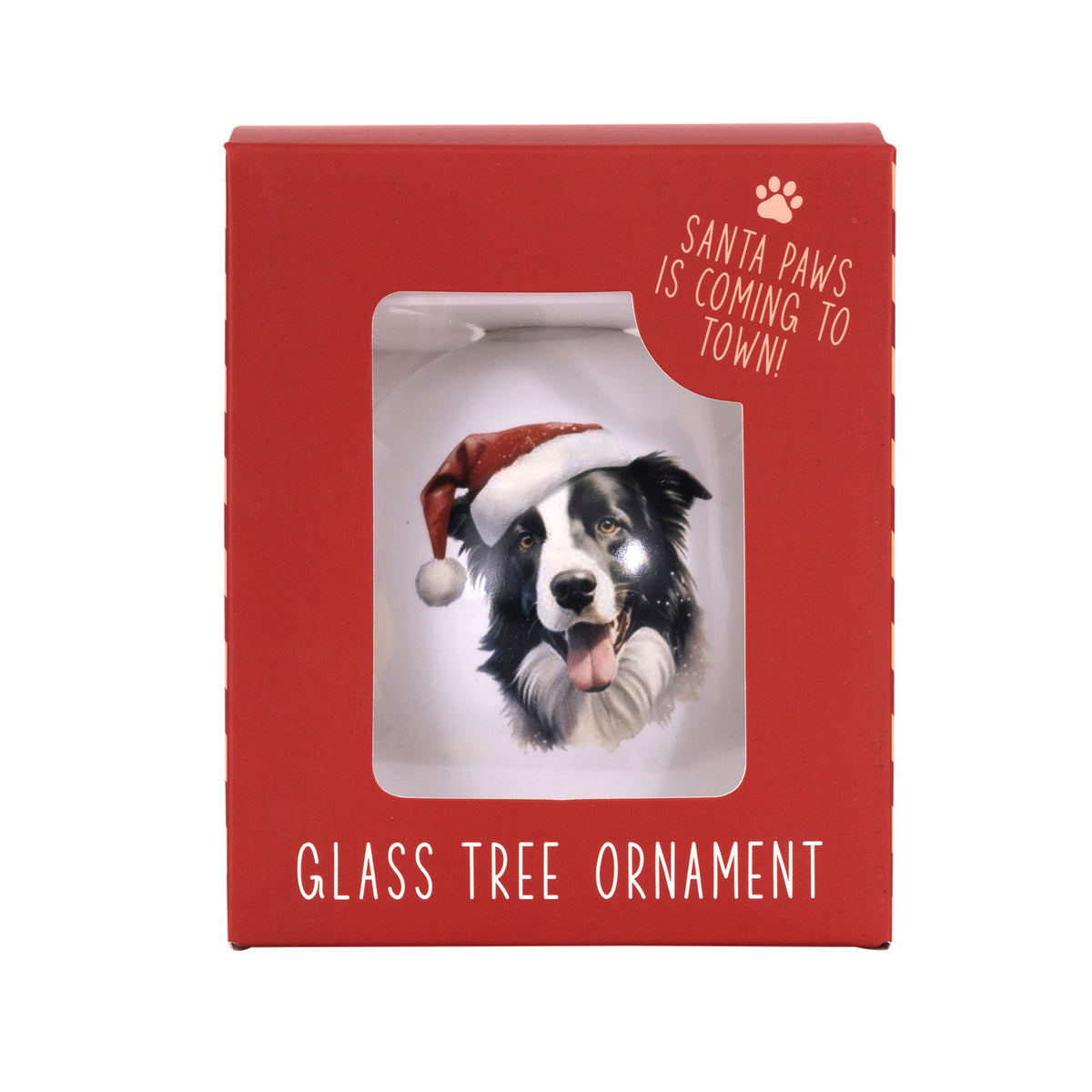 Christmas Border Collie Bauble