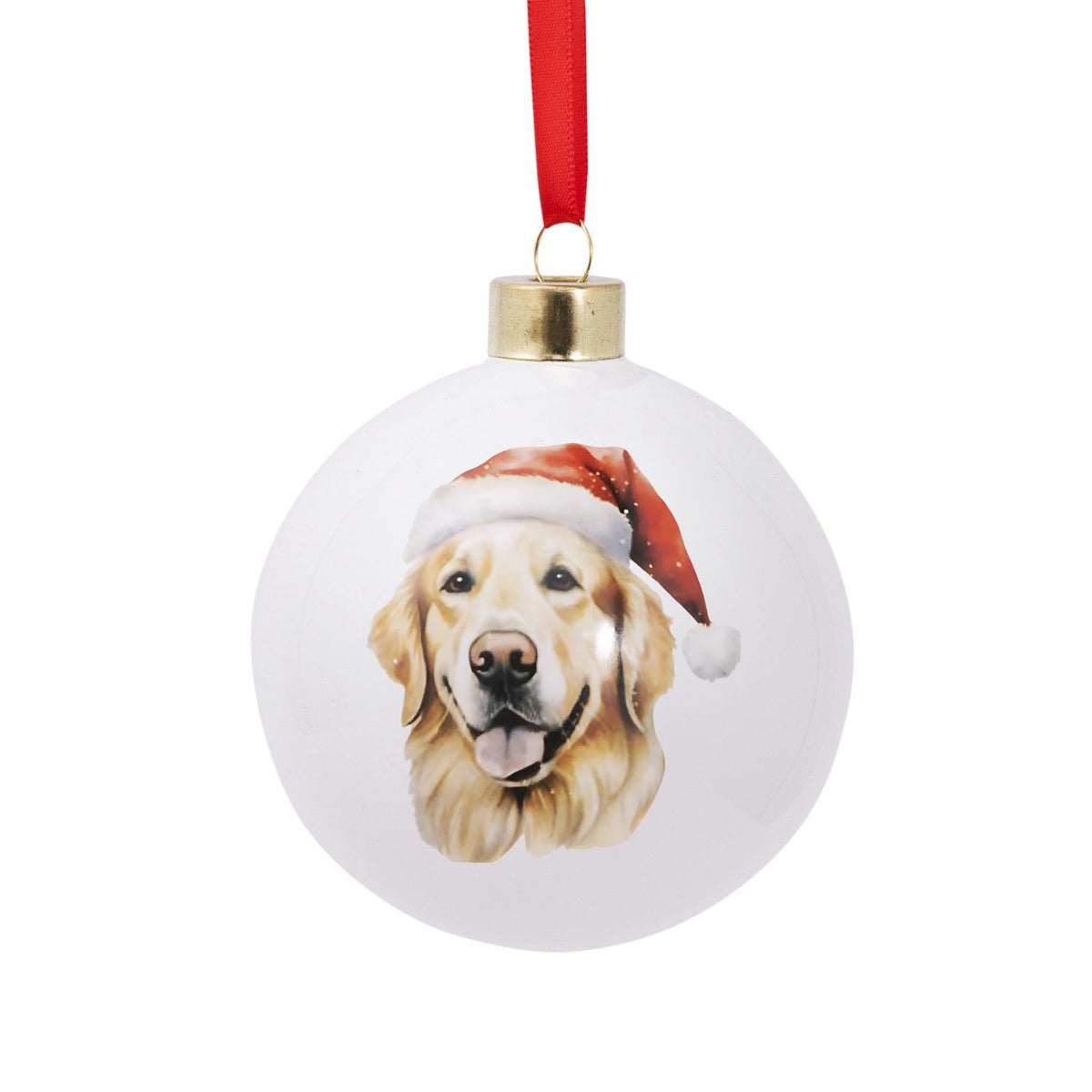 Christmas Golden Retriever Bauble