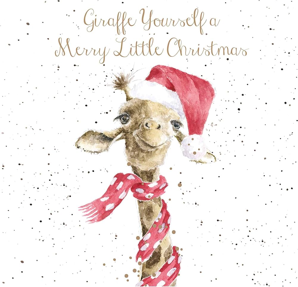 Wrendale Designs Small Christmas Card - ‘Giraffe Yourself a Merry Little Christmas’
