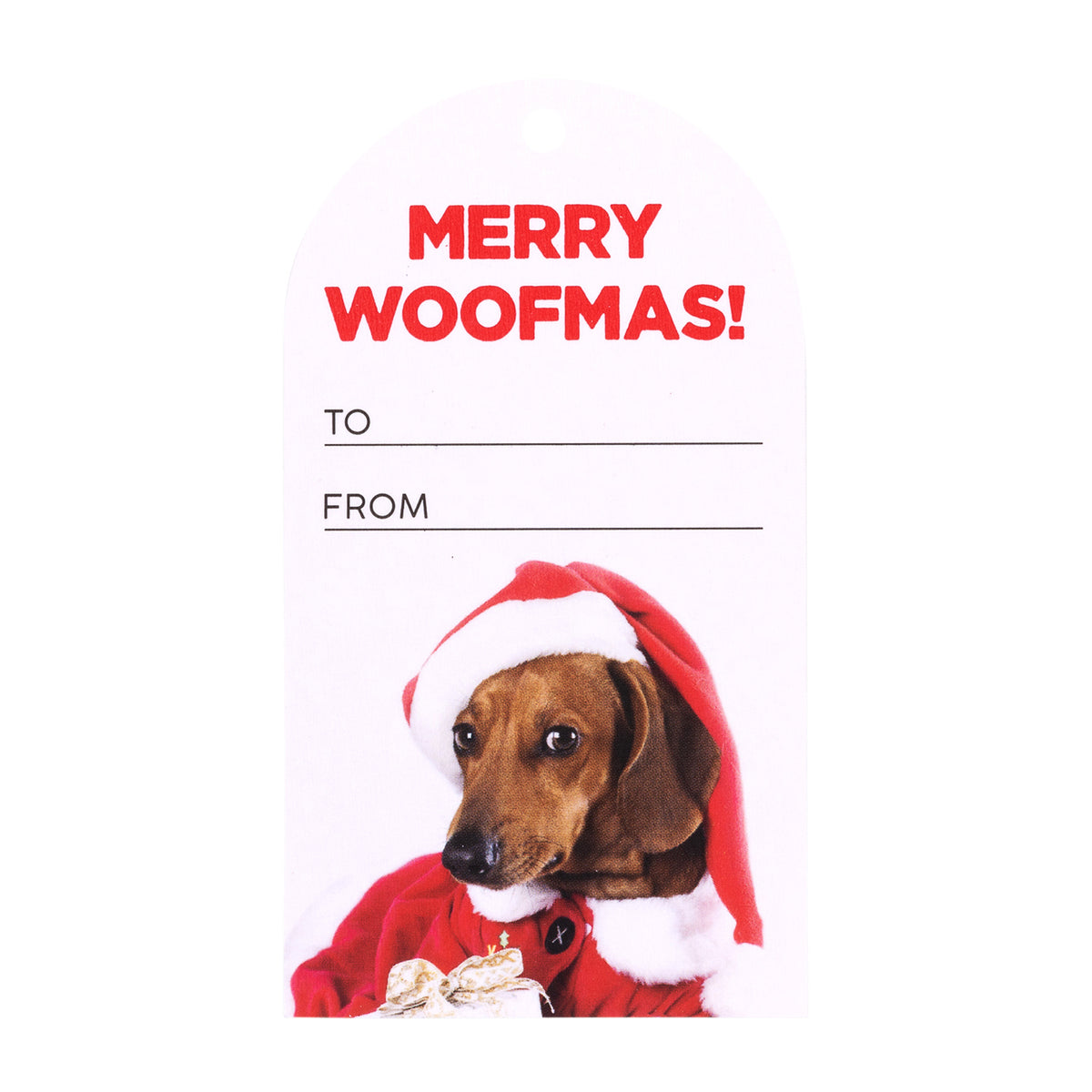 Christmas Merry Woofmas Set Of 6 Gift Tags