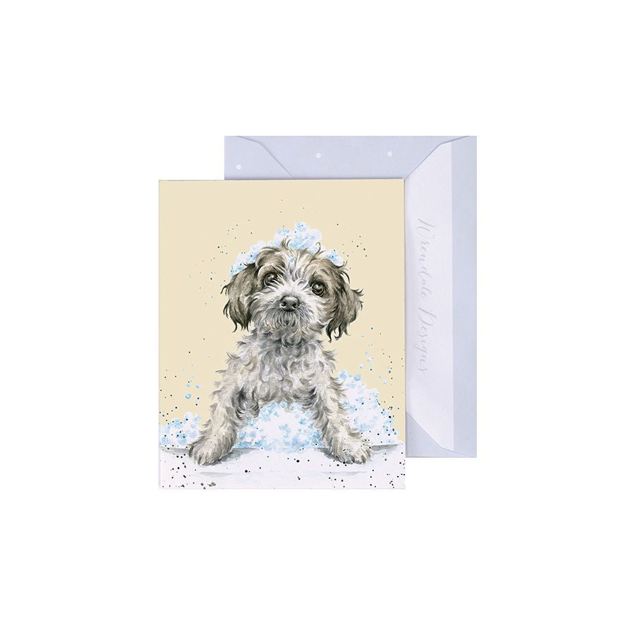 Wrendale Designs Mini Gift Card - Birthday Bubbles (Dog)