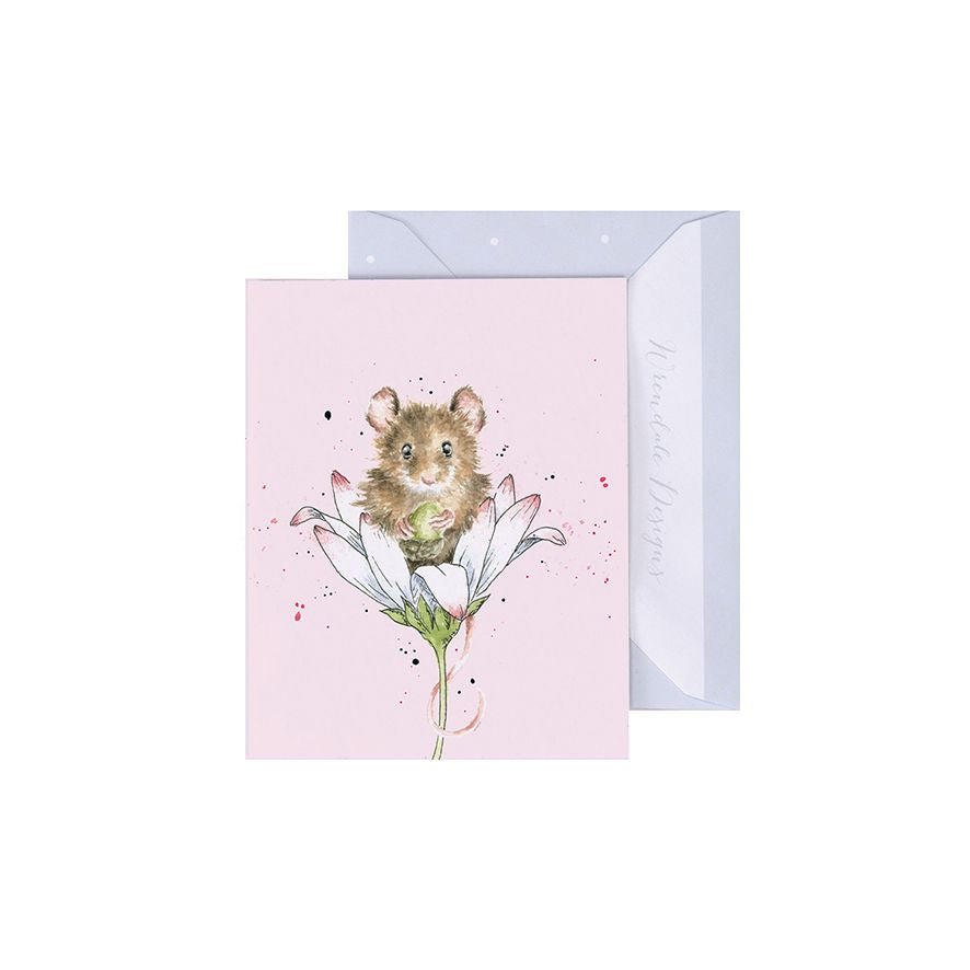Wrendale Designs Mini Gift Card - Oops A Daisy (Mouse)