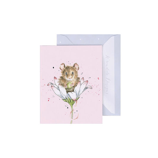 Wrendale Designs Mini Gift Card - Oops A Daisy (Mouse)