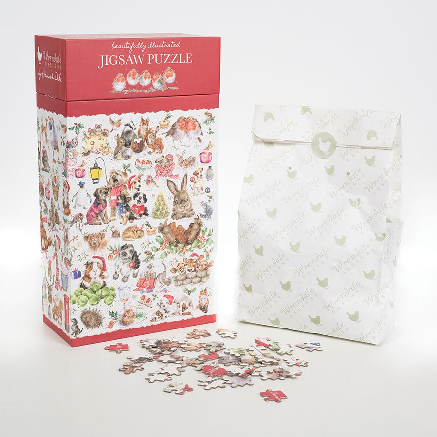 Wrendale Designs 1000 Piece Jigsaw Puzzle - A Country Set Christmas