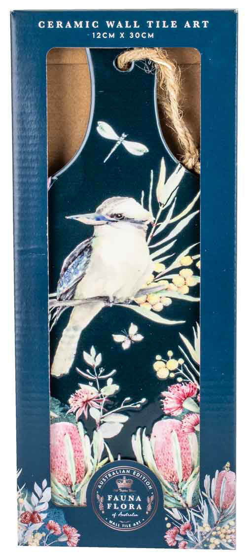 Australian Fauna Ceramic Paddle Wall Art - Kookaburra