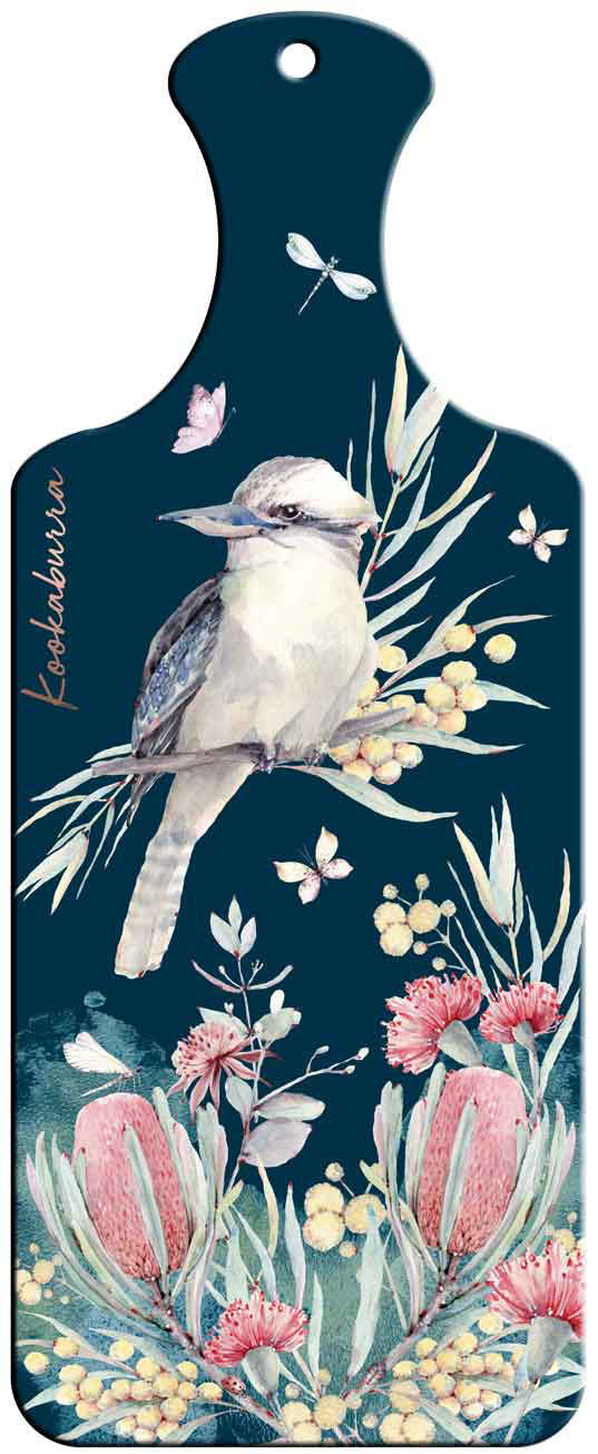 Australian Fauna Ceramic Paddle Wall Art - Kookaburra