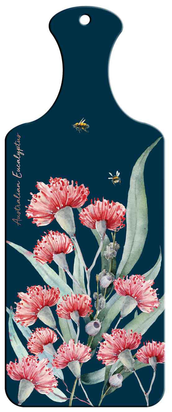 Australian Flora Ceramic Paddle Wall Art - Eucalyptus