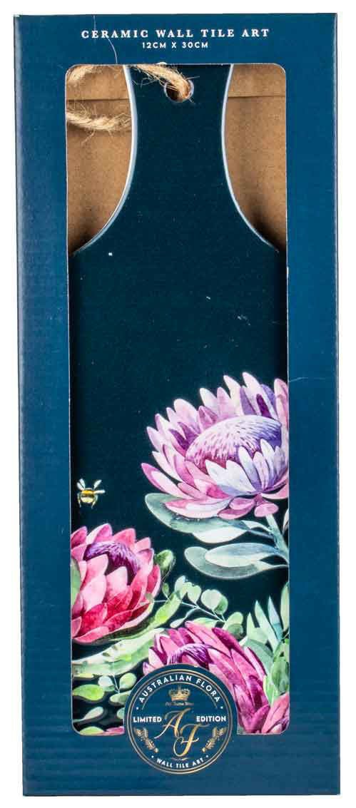 Australian Flora Ceramic Paddle Wall Art - Protea