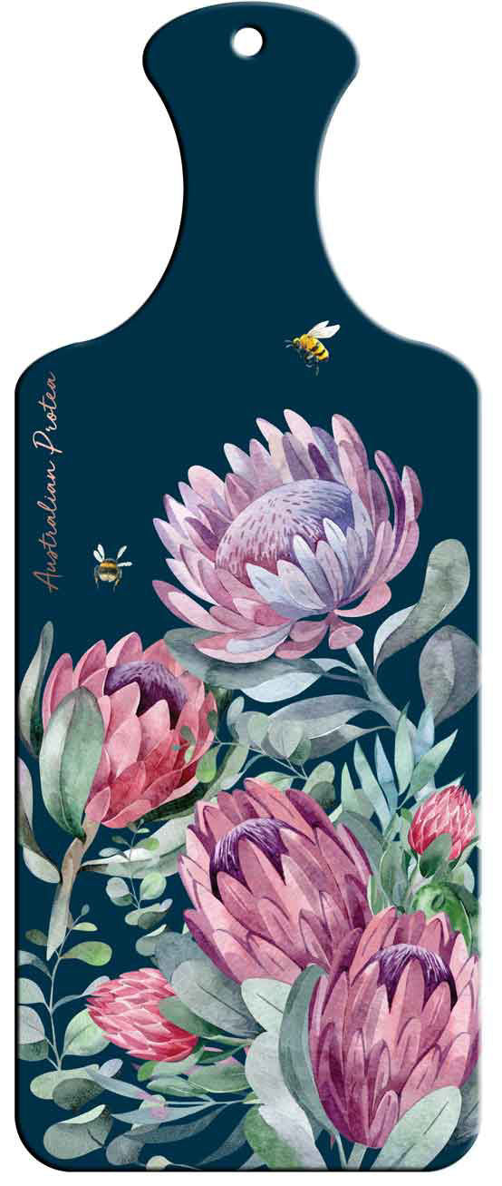 Australian Flora Ceramic Paddle Wall Art - Protea