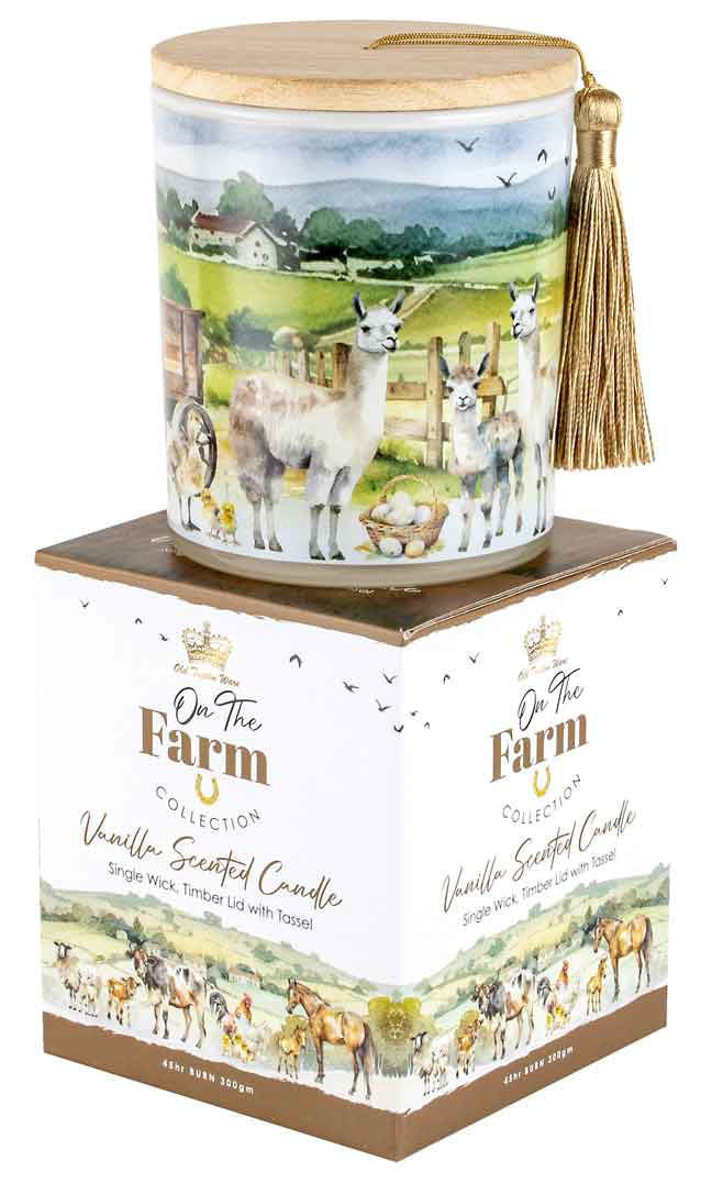 On The Farm Candle - Llama