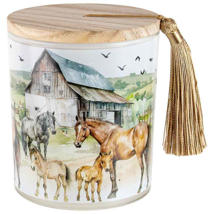 On The Farm Candle - Horse
