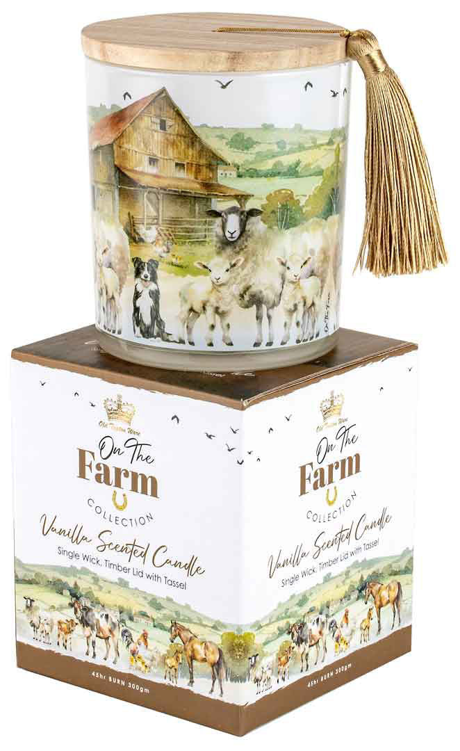 On The Farm Candle - Sheep