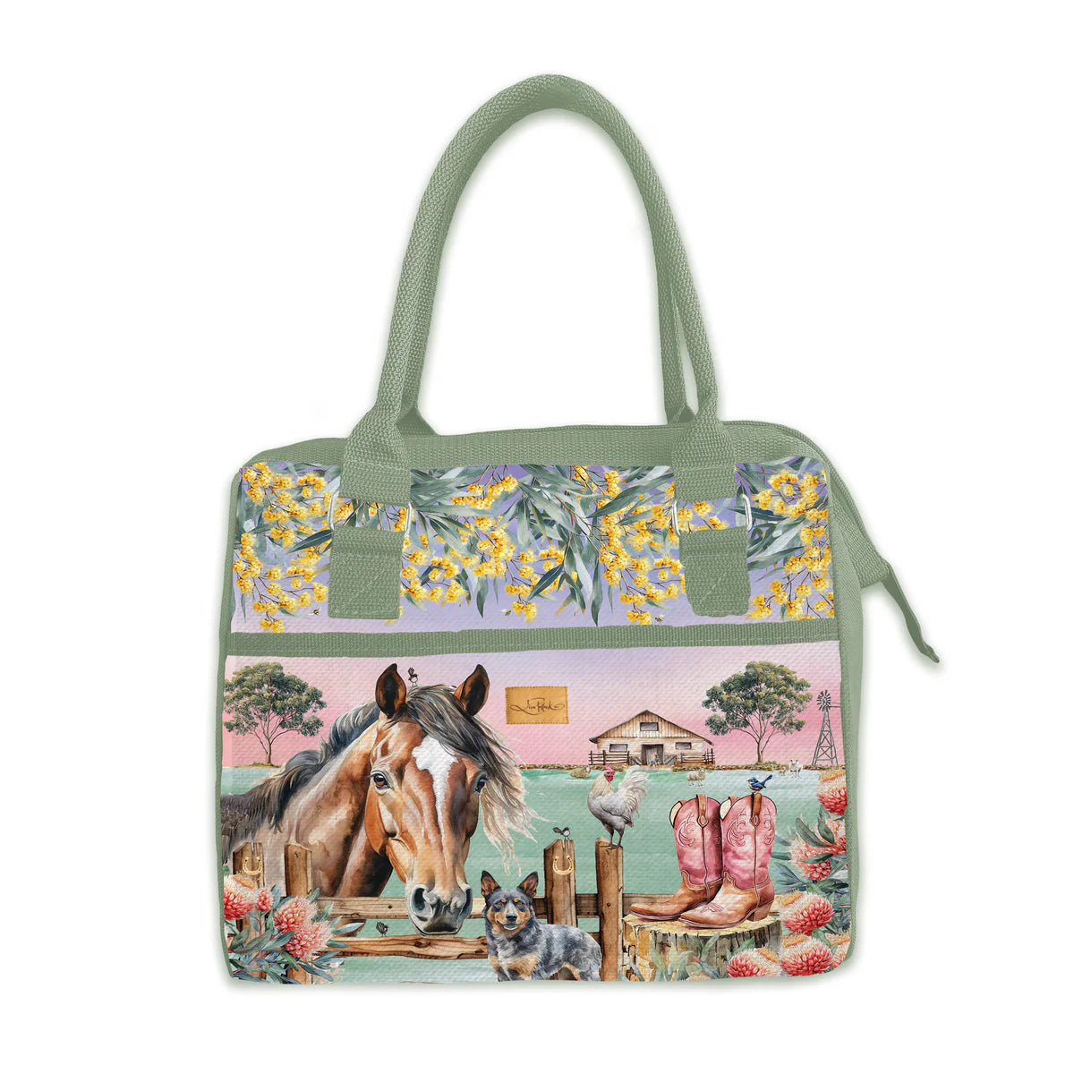 Insulated Lunch Cooler Bag - Country Dusk