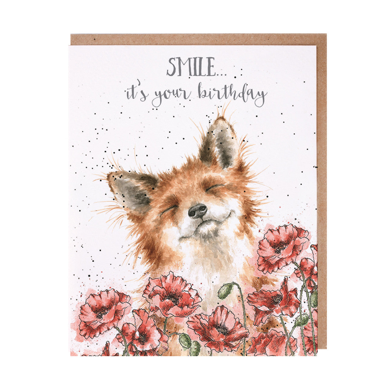 Wrendale Designs Card - Smile, It’s Your Birthday (Fox)